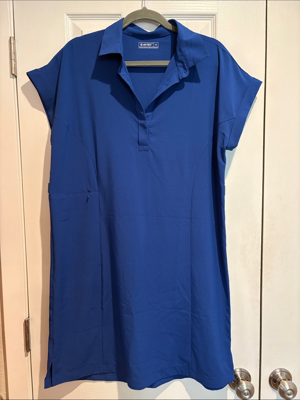 Hi-Tech Royal Blue Polo Shift Dress - Size M